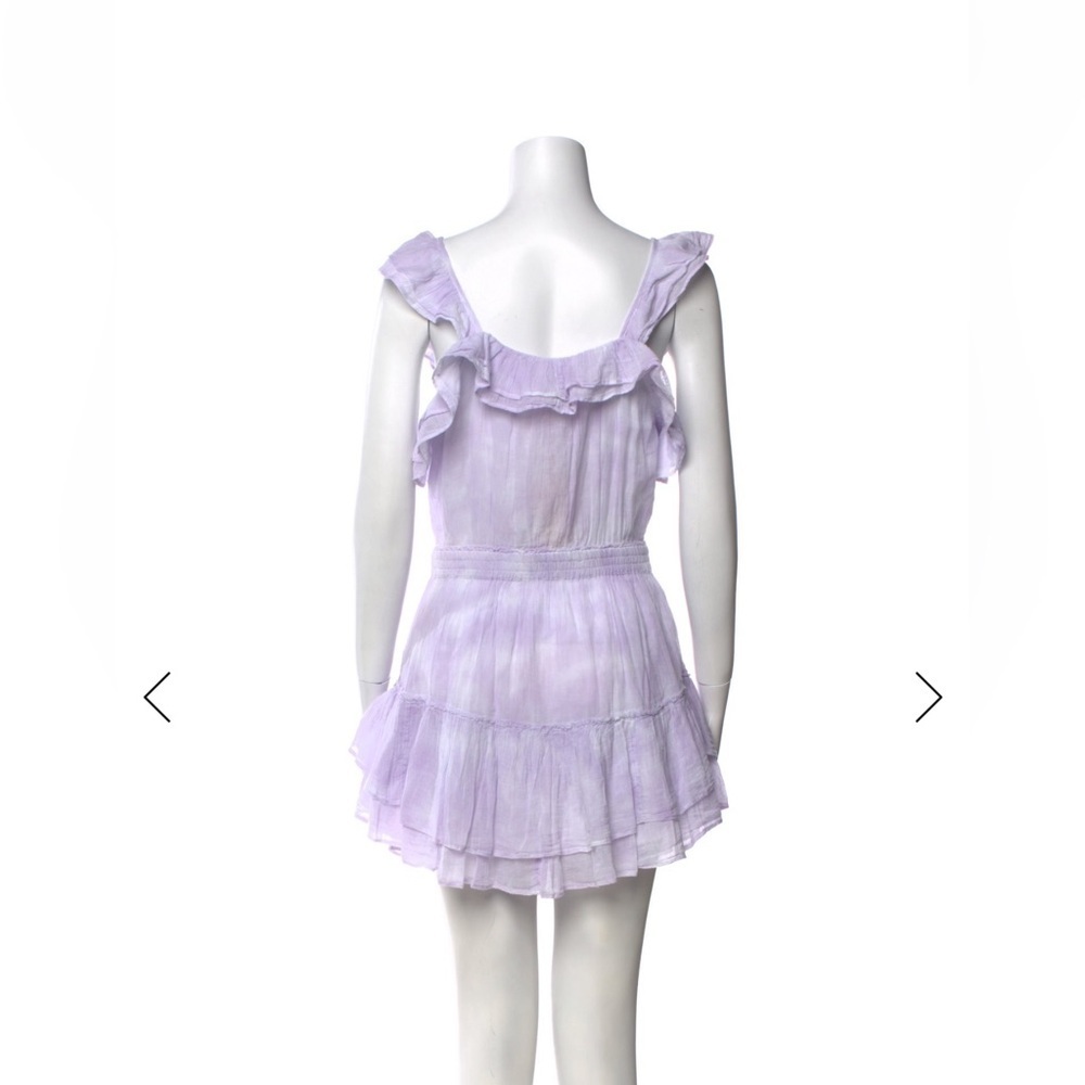 LoveShackFancy Lavender Ruffle Tie Dye Dress. Size S. Pristine - Picture 2 of 4